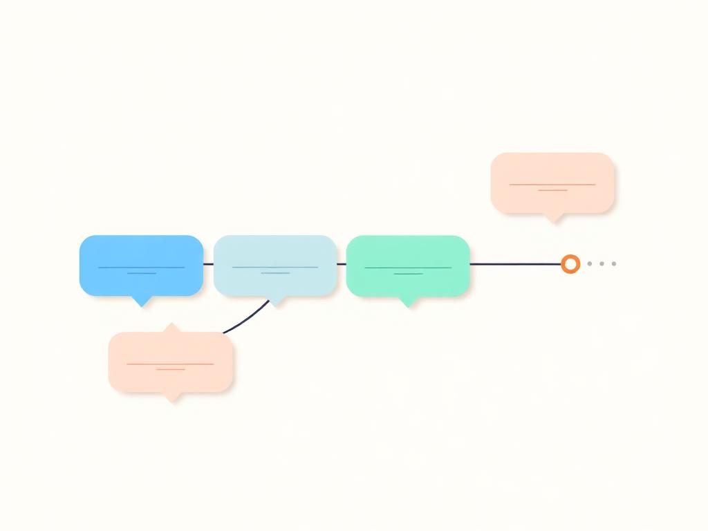 Illustration of an engagement roadmap sequenced into ordered stages