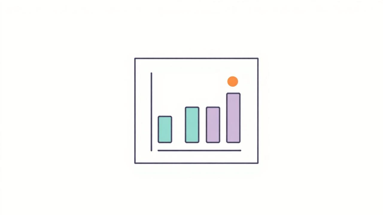 Illustration of a reporting sheet with a bar chart