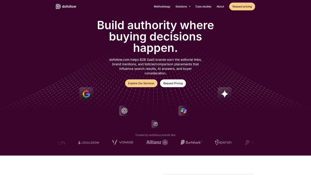 Dofollow homepage