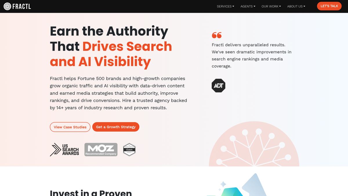 Fractl homepage