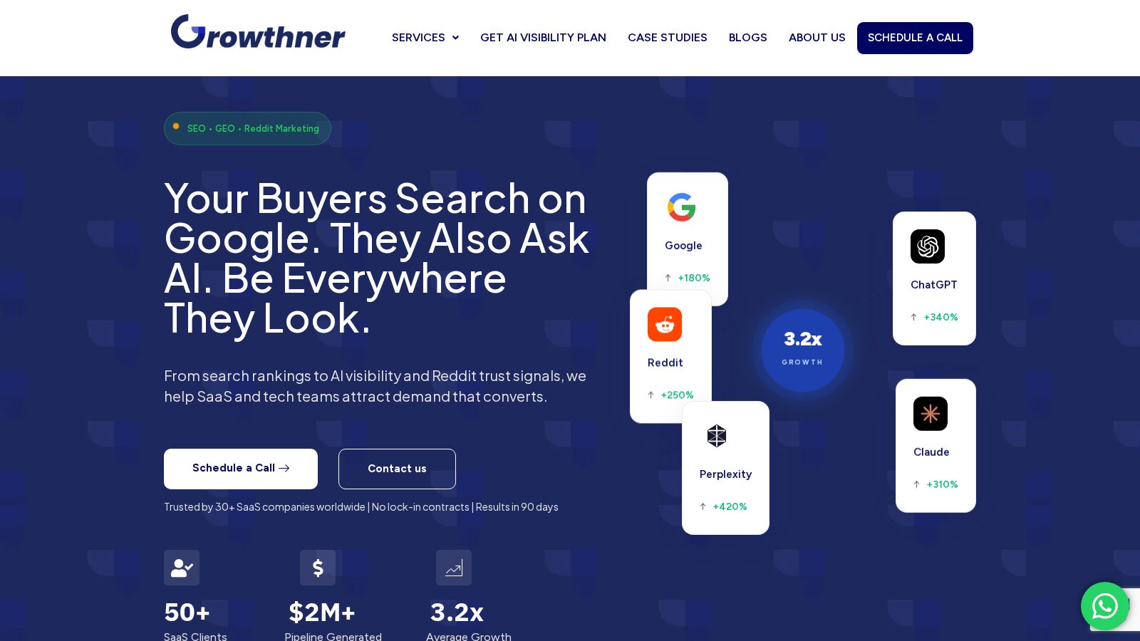 Growthner homepage