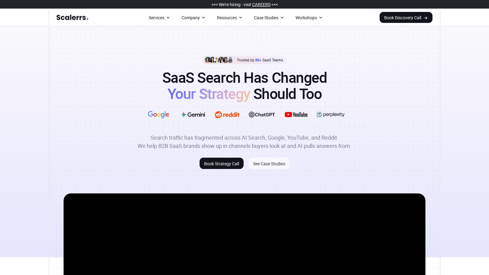 Scalerrs homepage